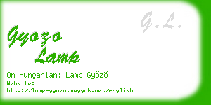 gyozo lamp business card