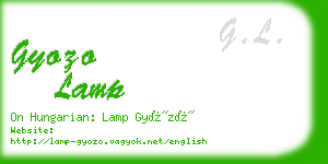 gyozo lamp business card